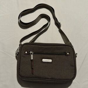 Excellent Condition Baggallini RFID‎ Festival Bag - Brown with Blue interior